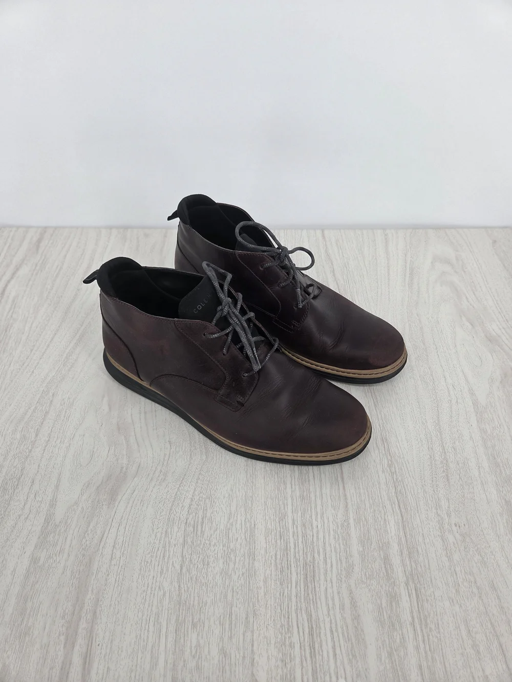 Cole Haan Men's Brown Leather Chukka Boots Size 10.5